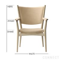 PP Mobler（PPモブラー） / PP240 Conference Chair（コンフェランスチェア） / アッシュ材・ソープ仕上げ / スタンダードレザー / ナチュラル