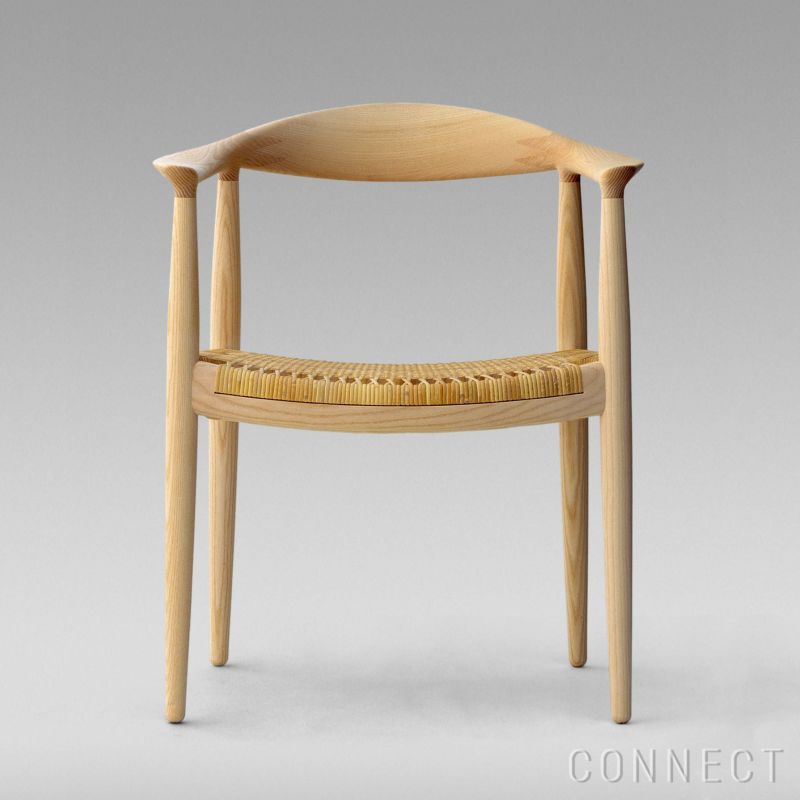 PP Mobler（PPモブラー） / PP501 Round Chair（ラウンドチェア） / アッシュ材・ソープ仕上げ / ナチュラルペーパーコード