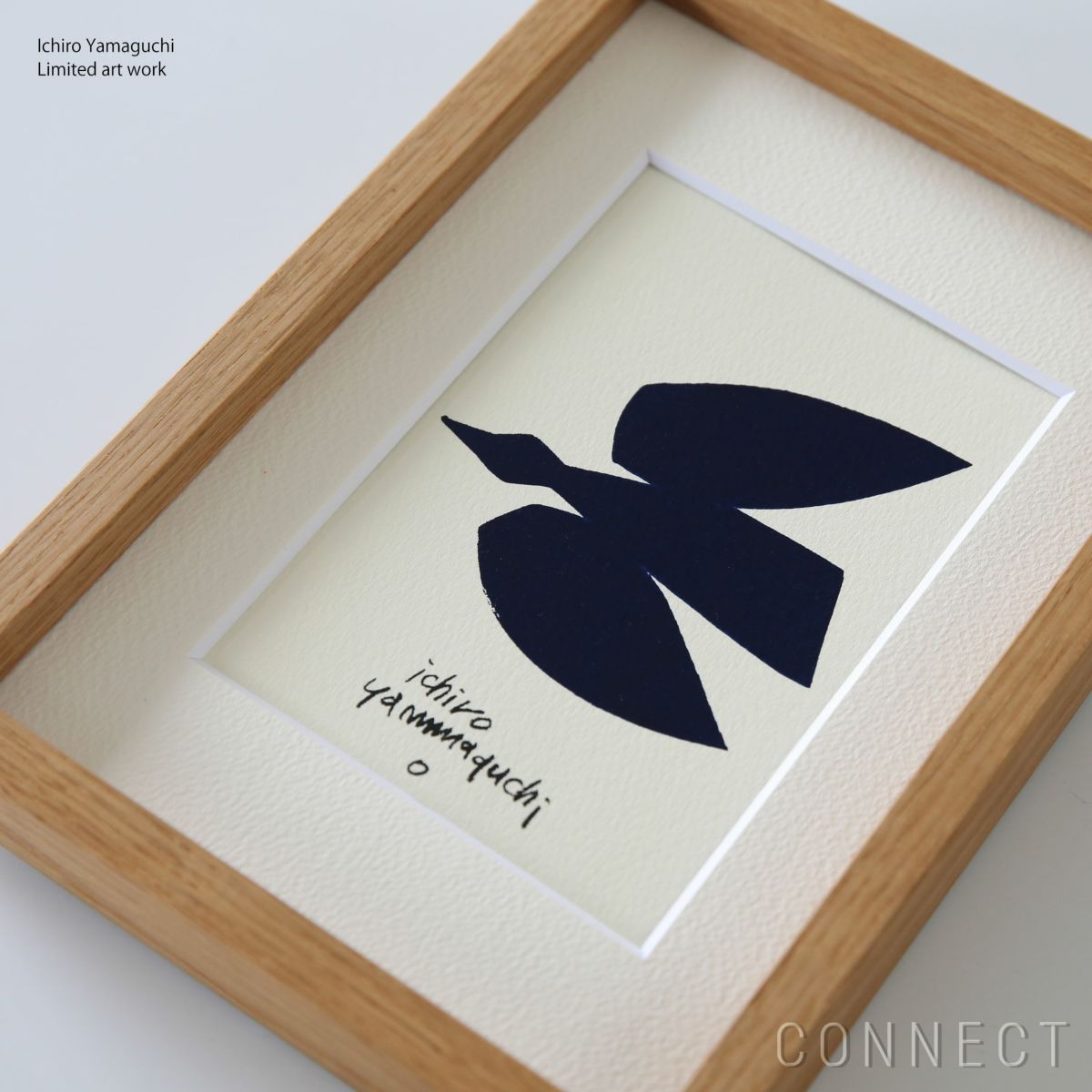 山口一郎 シルクスクリーン 「Blue Bird（青い鳥）」 / アートポスター / ポストカードサイズ