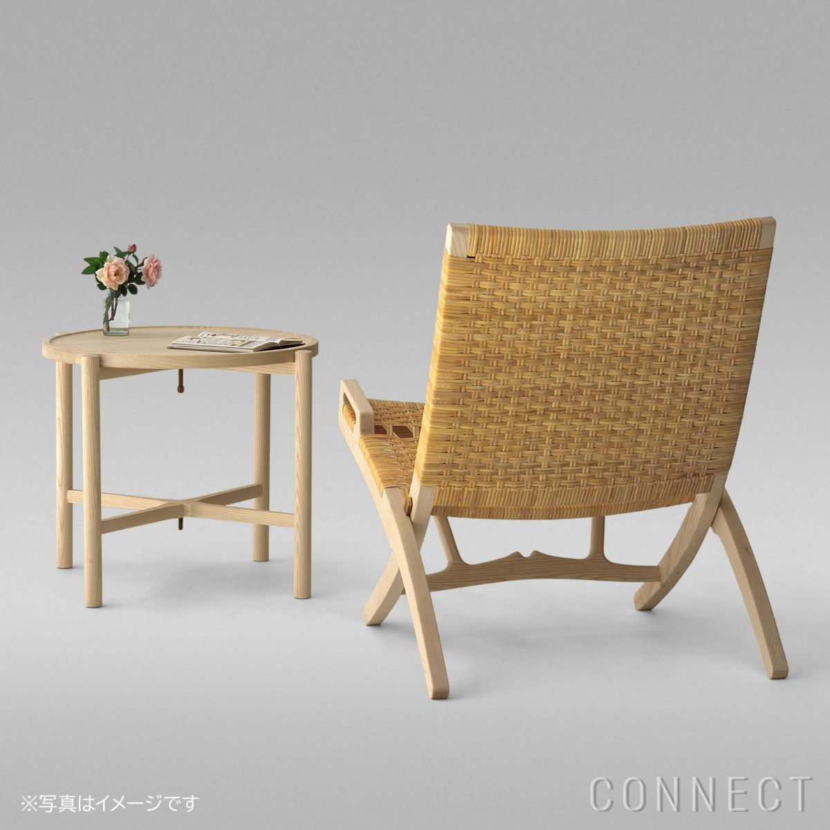 PP Mobler（PPモブラー） / Folding chair（フォールディングチェア） / アッシュ材・ソープ仕上げ / Cane seat（籐張り）