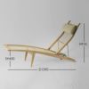 PP Mobler（PPモブラー） / PP524 Deck Chair（デッキチェア） / オーク材・ソープ仕上げ / スタンダードファブリック