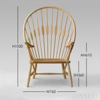 PP Mobler（PPモブラー） / PP550 Peacock Chair（ピーコックチェア） / アッシュ材・ソープ仕上げ / フラッグハリヤード（ナチュラル）