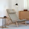 CARL HANSEN & SON（カール・ハンセン＆サン） / FK10 / オーク材・ホワイトオイル仕上げ・ナチュラルキャンバス / ラウンジチェア