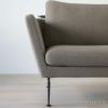 Vitra（ヴィトラ） / Suita Sofa 2-Seater back cushion Classic（ スイタ ソファ 2シーター バック クッション クラシック）トレー付き / Dumet 17 sand melange / ベーシックダーク脚・パウダーコート仕上げ