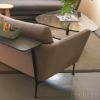 Vitra（ヴィトラ） / Suita Sofa 2-Seater back cushion Classic（ スイタ ソファ 2シーター バック クッション クラシック）トレー付き / Dumet 17 sand melange / ベーシックダーク脚・パウダーコート仕上げ