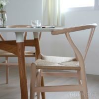 CONNECTセレクトダイニングセットCARL HANSEN & SON（カール・ハンセン＆サン） BA103 ホワイトラミネート天板（オーク材・オイル仕上げ）＋ CH24 / Yチェア （ワイチェア） ビーチ材・ソープ仕上げ【SH45cm】