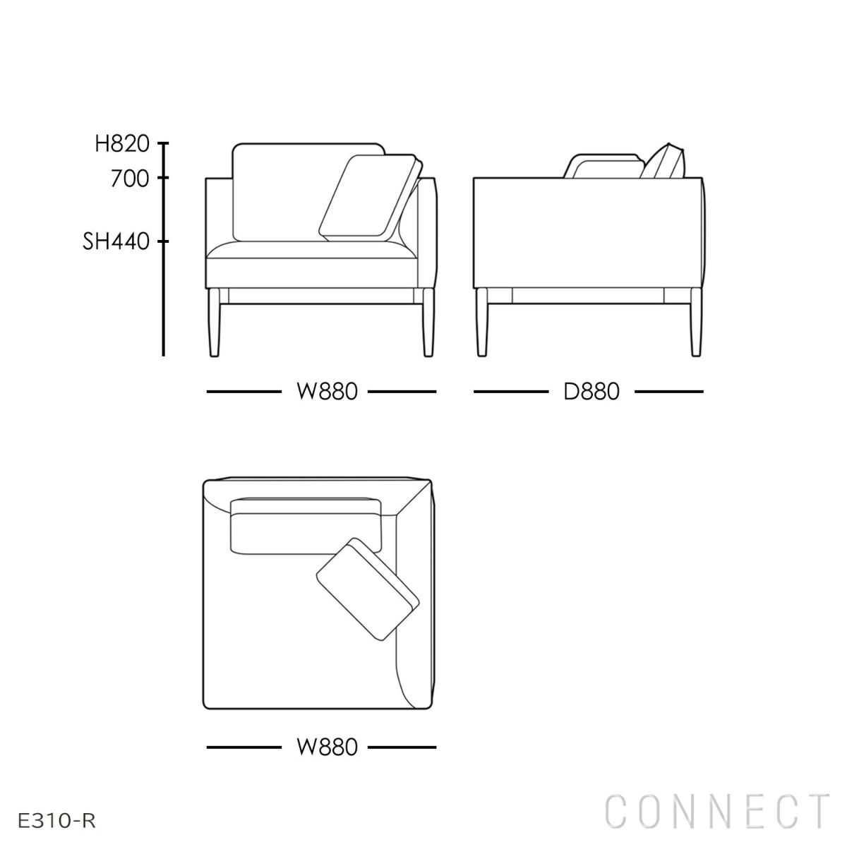 CARL HANSEN & SON （カール・ハンセン＆サン） / EMBRACE SOFA（エンブレイスソファ）セット / E311・E310 / オーク材・オイル仕上げ / Hallingdal（ハリンダル）
