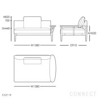 CARL HANSEN & SON （カール・ハンセン＆サン） / EMBRACE SOFA（エンブレイスソファ）セット / E311・E331・E321 / オーク材・オイル仕上げ / Hallingdal（ハリンダル）