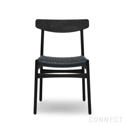 【DINING SET キャンペーン対象・pt10倍】CARL HANSEN & SON （カール・ハンセン＆サン） / CH23 / オーク材・ブラック塗装・ブラックペーパーコード / ダイニングチェア