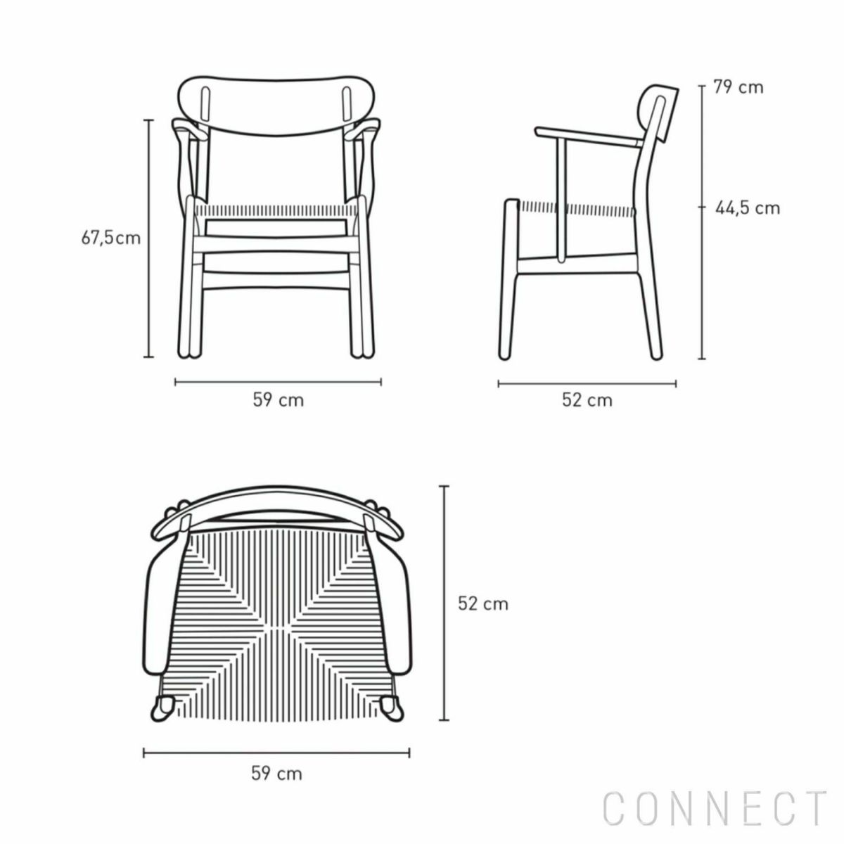 CARL HANSEN & SON（カール・ハンセン＆サン） / CH26 / オーク材・ウォルナット材・オイル仕上げ / ダイニングチェア