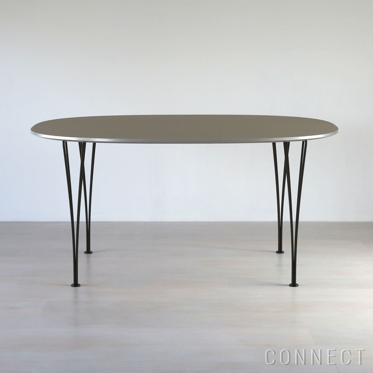 FRITZ HANSEN（フリッツ・ハンセン） / TABLE SERIES（テーブルシリーズ）B612 / スーパー楕円テーブル / ブラウンオッタワ / ブラウンブロンズ脚