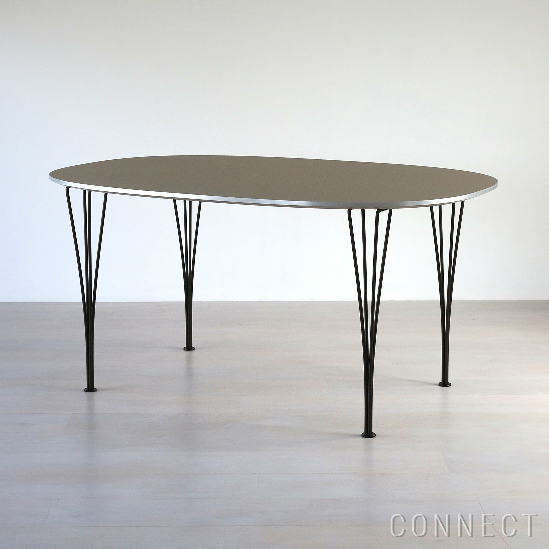 Fritz Hansen スーパー楕円テーブル 訳あり FRITZ HANSEN（フリッツ・ハンセン）スーパー楕円テーブル グレー