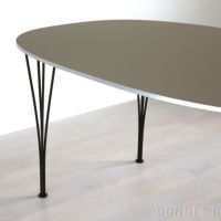FRITZ HANSEN（フリッツ・ハンセン） / TABLE SERIES（テーブルシリーズ）B612 / スーパー楕円テーブル / ブラウンオッタワ / ブラウンブロンズ脚