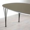 FRITZ HANSEN（フリッツ・ハンセン） / TABLE SERIES（テーブルシリーズ）B612 / スーパー楕円テーブル / ブラウンオッタワ / ブラウンブロンズ脚