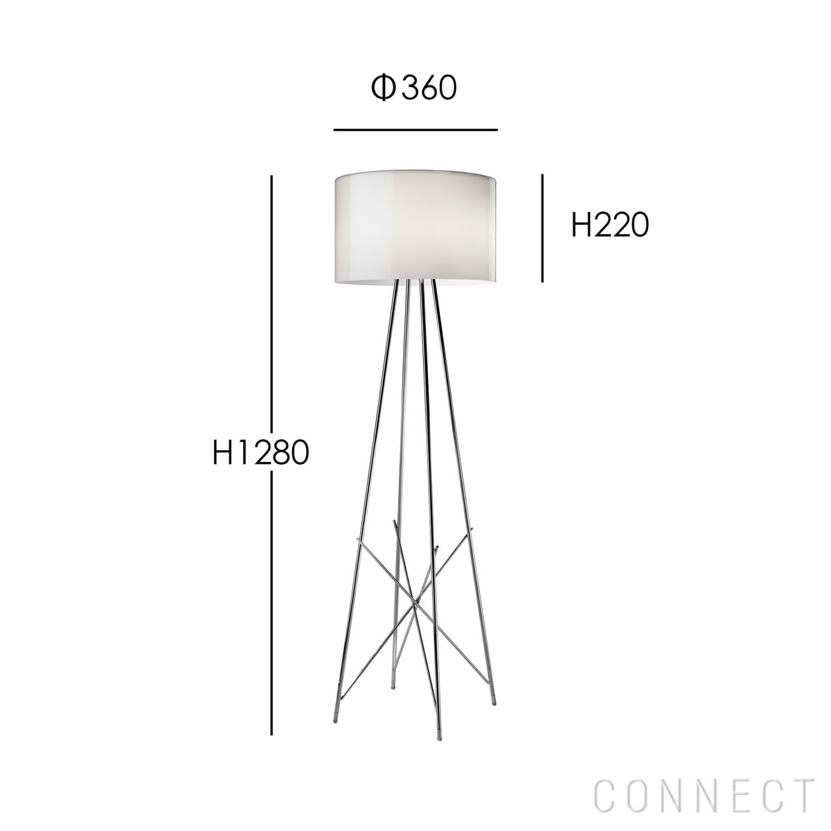 FLOS（フロス） / RAY F1 （レイF1） / ガラス / フロアランプ