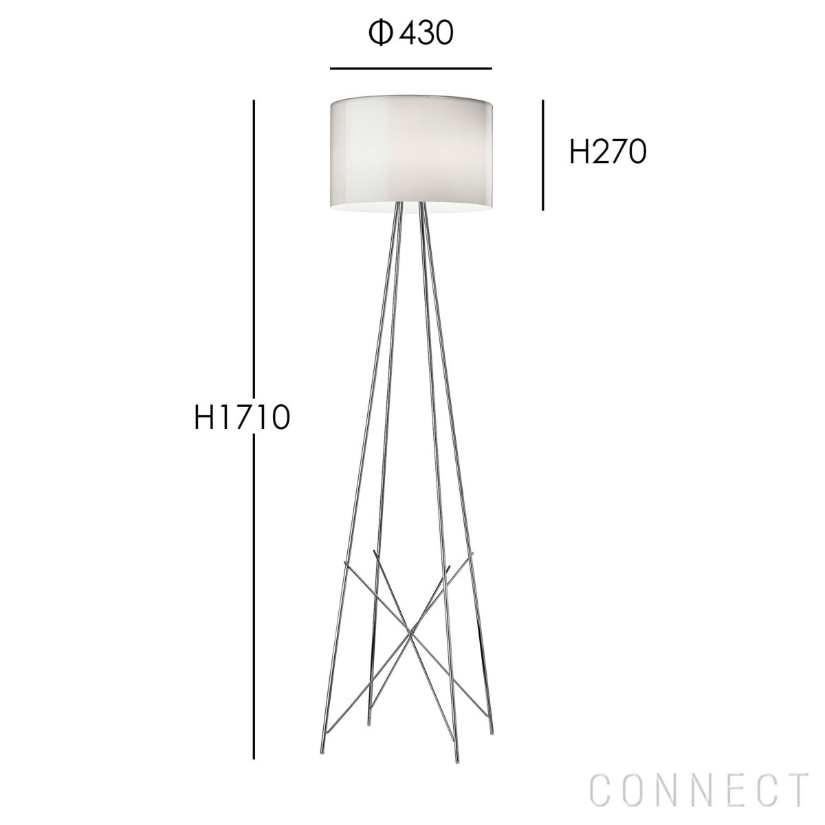 FLOS（フロス） / RAY F2 （レイF2） / ガラス /フロアランプ