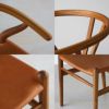 CARL HANSEN & SON （カール・ハンセン＆サン） / CH24 / Yチェア （ワイチェア）チーク材・オイル仕上げ ・レザー（Golden olive tanned leather）