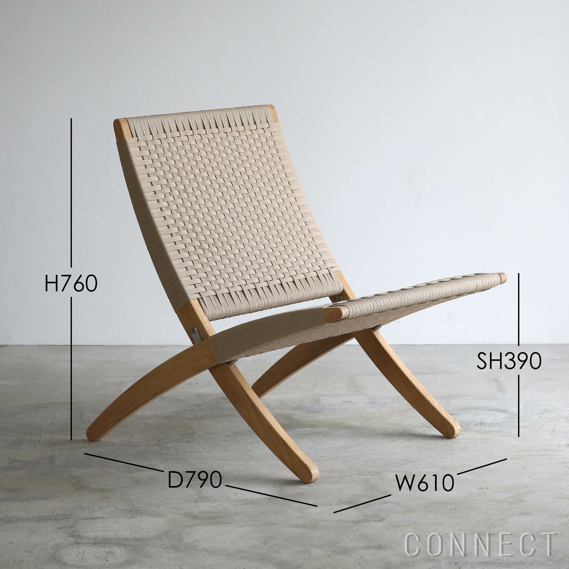 CARL HANSEN & SON （カール・ハンセン＆サン） / MG501 キューバチェア / チーク材・フラットロープ（セサミ）