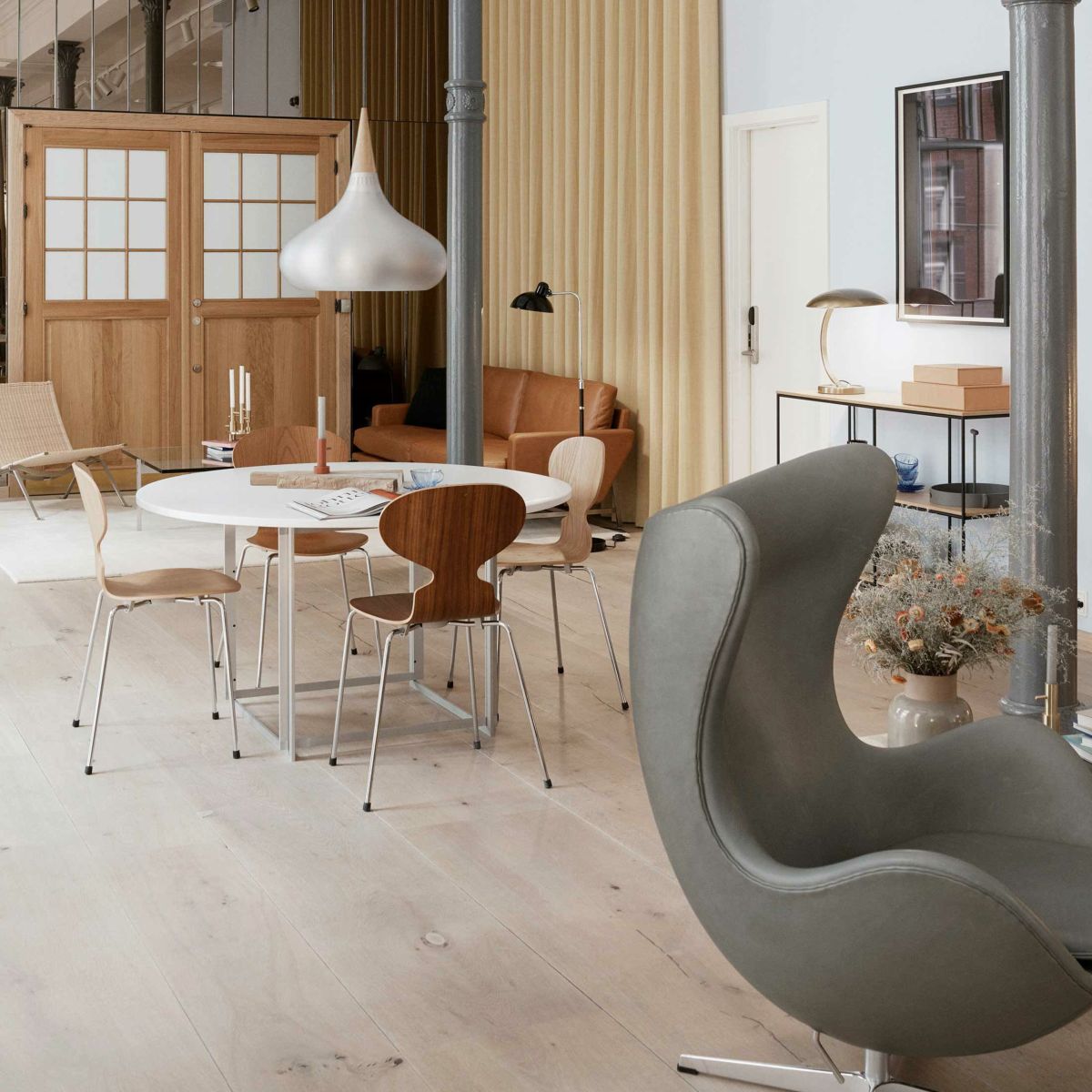 FRITZ HANSEN（フリッツ・ハンセン） / PK58 / 大理石（ホワイト） / テーブル / Φ130cm