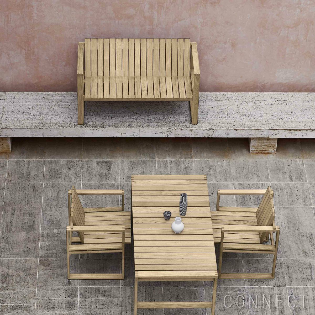 CARL HANSEN & SON （カール・ハンセン＆サン） / BK12 LOUNGE SOFA（ラウンジソファ） / チーク材 / INDOOR-OUTDOOR（屋外・アウトドア用）