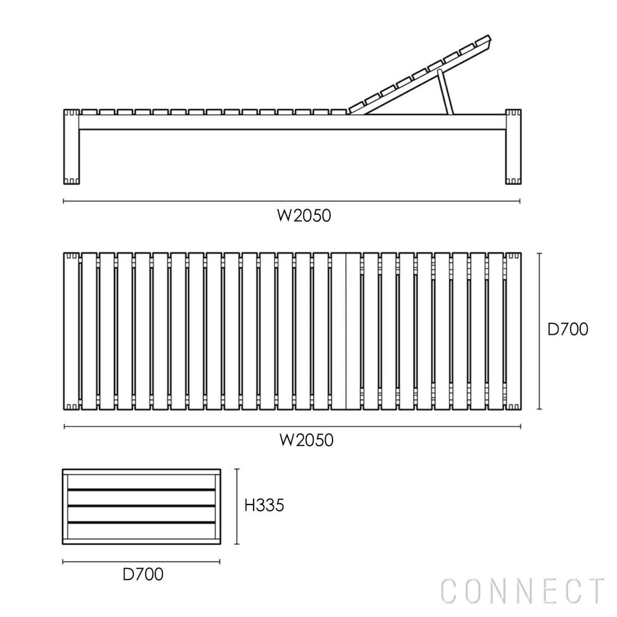 CARL HANSEN & SON （カール・ハンセン＆サン） / BK14 SUNBED（サンベッド） / チーク材 / INDOOR-OUTDOOR（屋外・アウトドア用）