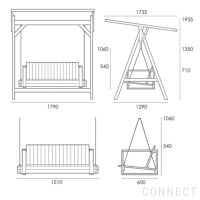 CARL HANSEN & SON （カール・ハンセン＆サン） / BK13 / BK17 / SWING SOFA（スィングソファ） / ブランコ / チーク材・無塗装 / INDOOR-OUTDOOR（屋外・アウトドア用）