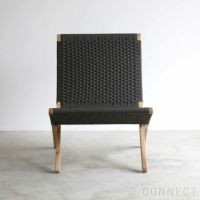 CARL HANSEN & SON （カール・ハンセン＆サン） / MG501 キューバチェア / チーク材・無塗装・フラットロープ チャコール（Charcoal 1402） / 屋外用ラウンジチェア