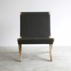 CARL HANSEN & SON （カール・ハンセン＆サン） / MG501 キューバチェア / チーク材・無塗装・フラットロープ チャコール（Charcoal 1402） / 屋外用ラウンジチェア