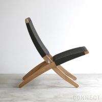 CARL HANSEN & SON （カール・ハンセン＆サン） / MG501 キューバチェア / チーク材・無塗装・フラットロープ チャコール（Charcoal 1402） / 屋外用ラウンジチェア