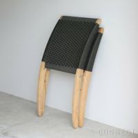 CARL HANSEN & SON （カール・ハンセン＆サン） / MG501 キューバチェア / チーク材・無塗装・フラットロープ チャコール（Charcoal 1402） / 屋外用ラウンジチェア