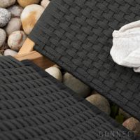 CARL HANSEN & SON （カール・ハンセン＆サン） / MG501 キューバチェア / チーク材・無塗装・フラットロープ チャコール（Charcoal 1402） / 屋外用ラウンジチェア