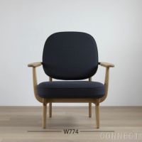 FRITZ HANSEN（フリッツ・ハンセン） / FRED（フレッド） / ラウンジチェア / オーク材・クリアラッカー仕上げ / Christianshavn 1174（クリスチャンハウン）ダークグレー