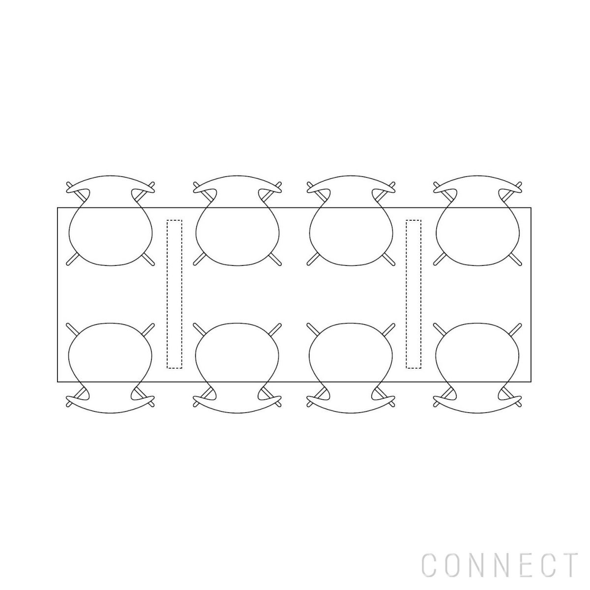 FRITZ HANSEN（フリッツ・ハンセン） / ESSAY（エッセイテーブル） / CM27 / オーク材・ホワイトオイル仕上げ