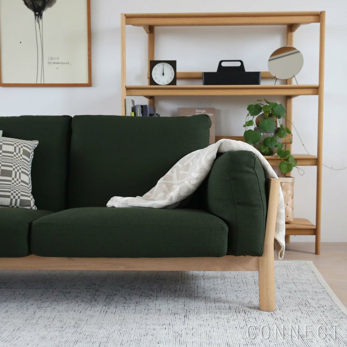 【アウトレット】KARIMOKU NEW STANDARD（カリモク ニュースタンダード） / CASTOR SOFA （キャストールソファ）/ 2-SEATER / PURE OAK （2シーター / ピュアオーク）/Vidar972
