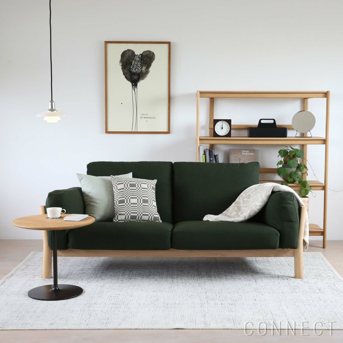 【アウトレット】KARIMOKU NEW STANDARD（カリモク ニュースタンダード） / CASTOR SOFA （キャストールソファ）/ 2-SEATER / PURE OAK （2シーター / ピュアオーク）/Vidar972