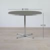 FRITZ HANSEN（フリッツ・ハンセン） / TABLE SERIES（テーブルシリーズ）A603 / スーパー円テーブル / グレー / クローム脚 / Φ100cm