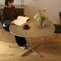 FRITZ HANSEN（フリッツ・ハンセン） / TABLE SERIES（テーブルシリーズ）A603 / スーパー円テーブル / グレー / クローム脚【組立無料】