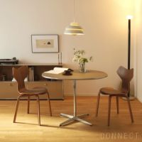 FRITZ HANSEN（フリッツ・ハンセン） / TABLE SERIES（テーブルシリーズ）A603 / スーパー円テーブル / グレー / クローム脚【組立無料】