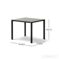 FREDERICIA（フレデリシア） / Piloti Wood Coffee Table（ピロッティウッドコーヒーテーブル） / Model 6705 / オーク材・ラッカー仕上げ / ブラック塗装 / 46.5×39