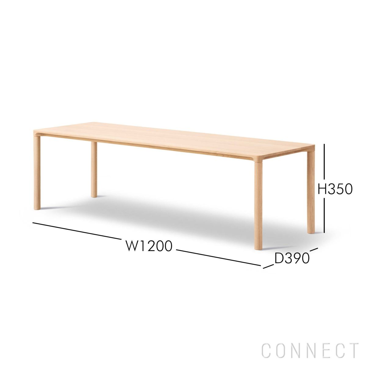 FREDERICIA（フレデリシア） / Piloti Wood Coffee Table（ピロッティウッドコーヒーテーブル） / Model 6720 / オーク材・スモークドオイル仕上げ / 75×75
