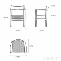 CARL HANSEN & SON （カール・ハンセン＆サン） / CH37 / オーク材・オイル仕上げ / ダイニングチェア