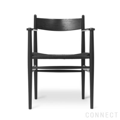 【DINING SET キャンペーン対象・pt10倍】CARL HANSEN & SON （カール・ハンセン＆サン） / CH37 / オーク材・ブラック塗装・ブラックペーパーコード / ダイニングチェア