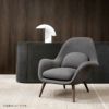 FREDERICIA（フレデリシア） / Swoon Lounge Petit Armchair（スウーンラウンジアームチェア） / Model 1770 / オーク材・オイル仕上げ / Hallingdal 180（ハリンダル）