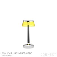 FLOS（フロス） / BON JOUR UNPLUGGED OPTIC（ボンジュール アンプラグド オプティック）/ クローム / イエロー / テーブルランプ