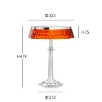 BON JOUR VERSAILLES（ボンジュール　ベルサイユ）/ クローム / アンバー / テーブルランプ