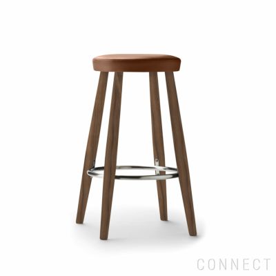 【DINING SET キャンペーン対象・pt10倍】CARL HANSEN & SON （カール・ハンセン＆サン） / CH58 / ウォルナット材・オイル仕上げ / ライトブラウンレザー（Thor307） / バースツール（Low）