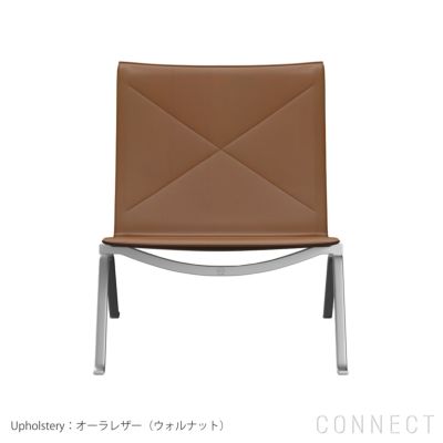 FRITZ HANSEN（フリッツ・ハンセン） / PK22（ピーケー22） オーラレザー / ウォルナット / サテン仕上げステンレススチール《ケースブックプレゼント》