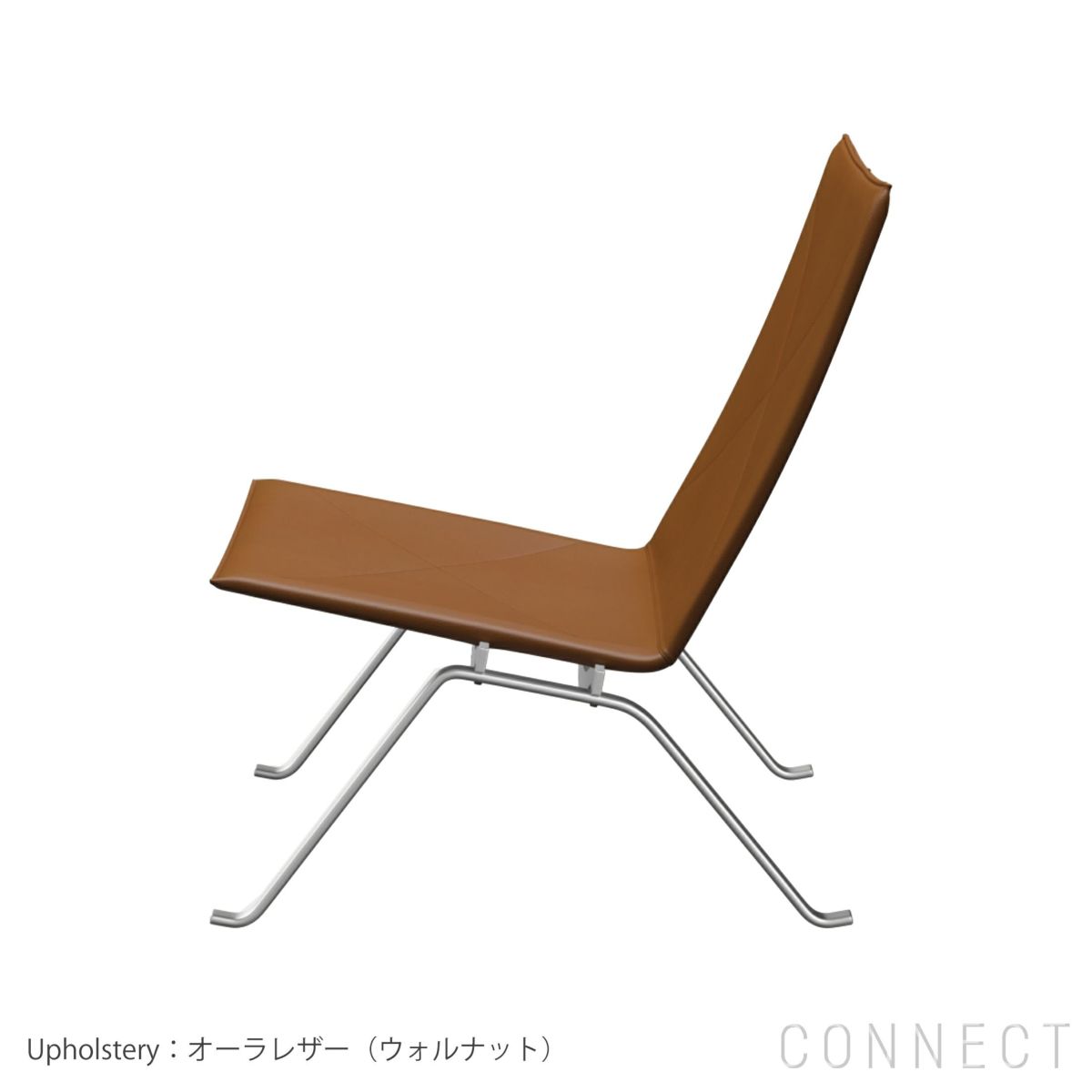 FRITZ HANSEN（フリッツ・ハンセン） / PK22（ピーケー22） オーラレザー / ウォルナット / サテン仕上げステンレススチール