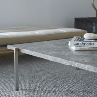 FRITZ HANSEN（フリッツ・ハンセン） / PK61 / 大理石（マットポリッシュ：グレーブラウン） / サテン仕上げステンレススチール / コーヒーテーブル / 80×80cm