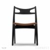 CARL HANSEN & SON （カール・ハンセン＆サン） / CH29P SAWBUCK CHAIR（ソーバックチェア） / オーク材・ブラック塗装 / Thor / ダイニングチェア